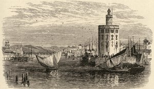 La Torre del Oro, Sevilla, España, de 